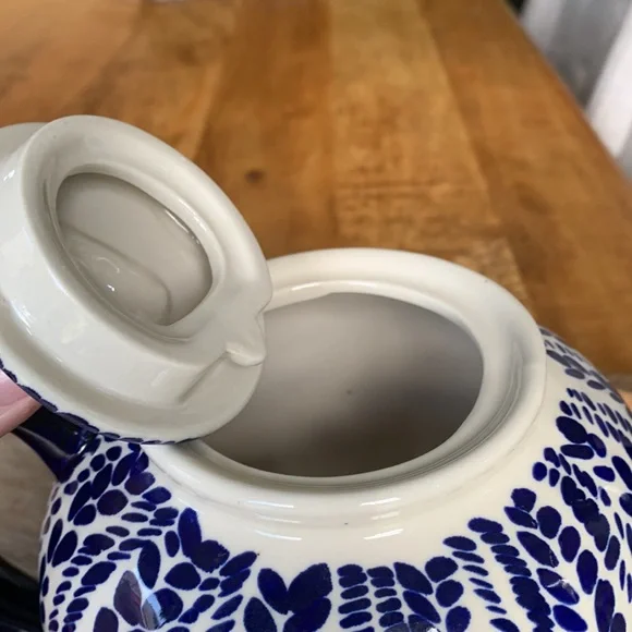 Blue and White Ceramic Teapot - Picture 7 of 12